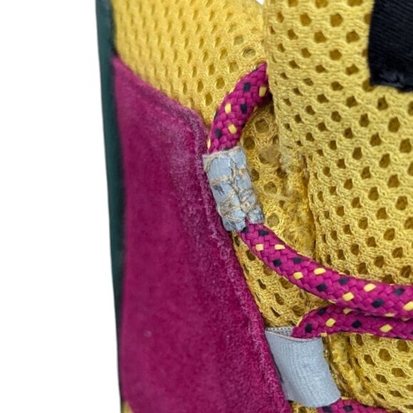 RARE Weekend MaxMara Womens 6.5 Colorful Fashion Sneakers Suede & Mesh Lace Up - Picture 11 of 13